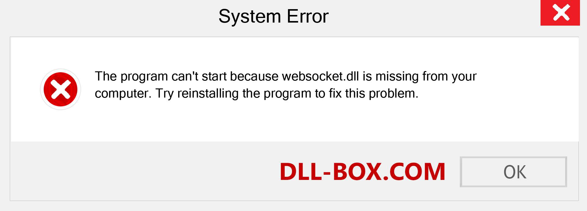  websocket.dll file is missing?. Download for Windows 7, 8, 10 - Fix  websocket dll Missing Error on Windows, photos, images